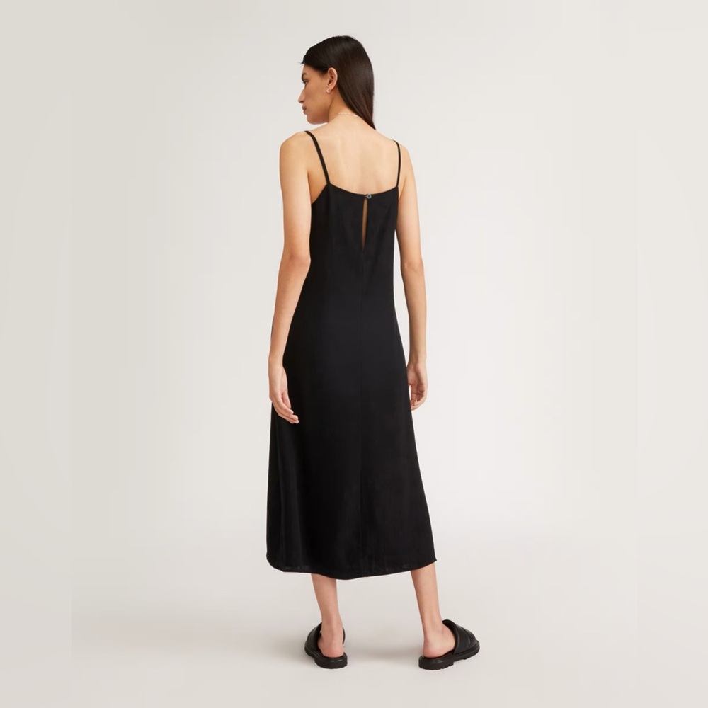 The Square-Neck Slip Dress Japanese Weave - Picture 2 of 4
